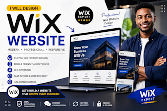 build wix website redesign, wix website development, wix website design expert