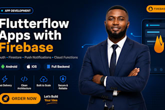 build your flutterflow app with firebase backend and database