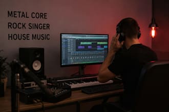 be your high scream vocals rock singer, metalcore, house music, thrash metal