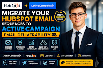 migrate your hubspot email sequences to activecampaign email deliverability