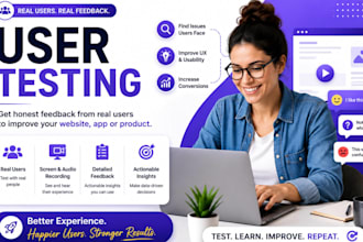user test beta test manual test saas website app game and provide feedback