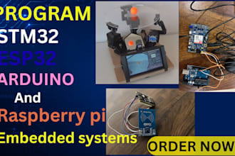 program stm32, esp32, arduino, and raspberry pi embedded systems