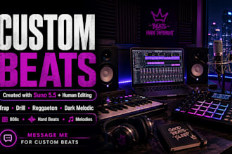 produce a custom rap, trap or reggaeton type beat