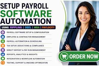 setup payroll software automation using rippling deel msa paylocity
