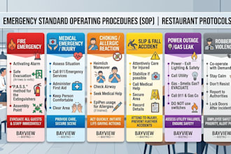 create restaurant emergency situation sops