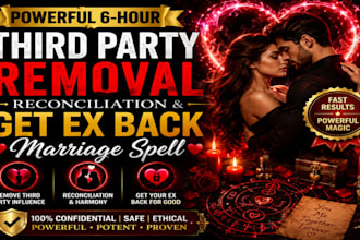 cast 6hr potent third party removal reconciliation get ex back marriage spell