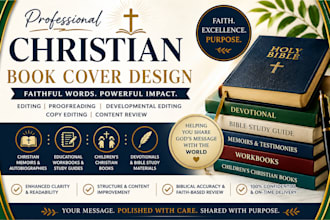 design professional christian book cover ebook kindle amazon KDP cover