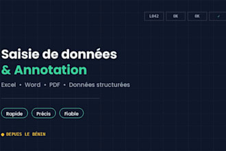 faire de la saisie de données
