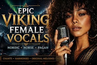 sing powerful epic nordic, viking, norse, pagan female vocals and chants