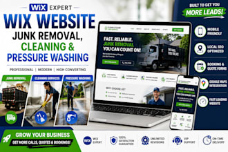 build wix junk removal cleaning and pressure washing website