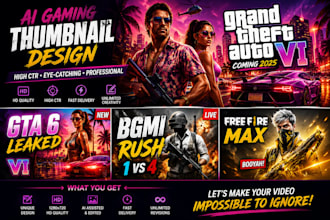 do high CTR ai gaming thumbnail design