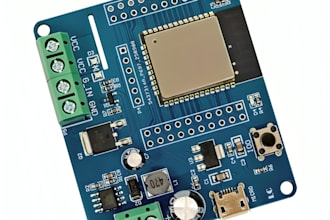 create esp32 controller board and hardware prototype for iot product development