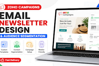 design zoho campaigns email templates and segment your audience