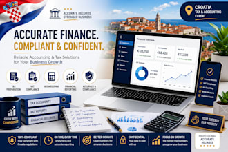 provide croatia tax preparation accounting, vat compliance and bookkeeping