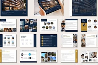 design presentation listing digital pdf brochure for property marketing sales