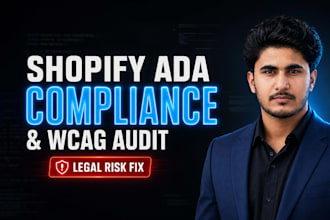 perform a wcag accessibility audit and ada compliance fix for shopify