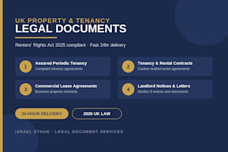 draft UK renters rights act compliant tenancy agreement for your rental property