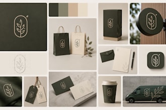 design brand identity business logo corporate branding kit brandbook style