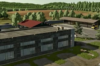 design farming simulator fs25, fs22, custom maps and realistic buildings