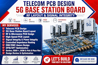 do telecom pcb design, 5g base station board, rf layout and signal integrity