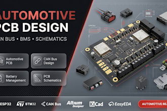 design automotive pcb, can bus pcb, battery management pcb expert pcb schematics