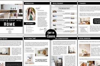 design residential real estate company property brochures, buyer seller guides
