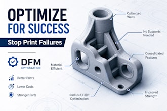 optimize your 3d model for manufacturing dfm and printability