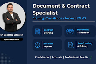 be your bilingual document and contract specialist