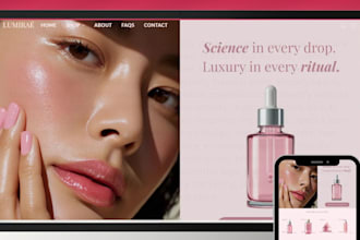 build a beauty shopify store skincare website and cosmetics store