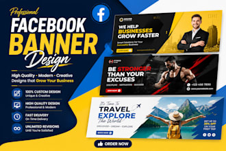 design a professional face book banner,cover photo,and social media cover