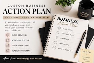 create a personalized business action plan to help reach goals