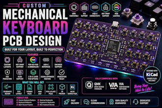 design a custom mechanical keyboard pcb with qmk via support