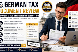 review german tax documents and consultation before elster submission