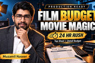 create a production ready film budget using movie magic