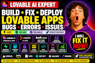 build fix lovable ai app lovable dev replit ai app bolt new supabase web app