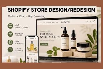 design or redesign german, italy, b2b, b2c shopify store, product catalog setup