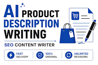 write product descriptions and chatgpt content