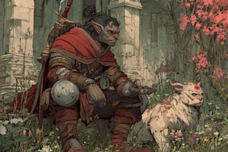 reate a custom dnd character design, fantasy rpg character, or tabletop oc