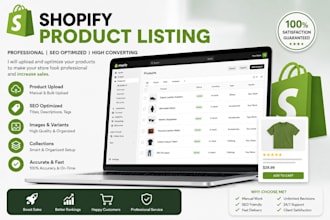 add products and optimize shopify product listings