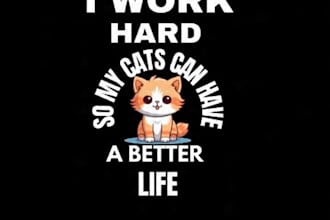 design a funny boss cat tshirt with viral cat quote