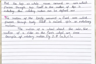 write handwritten physics notes