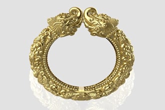 design 3d jewelry cad model for 3d printing