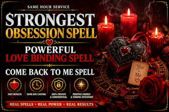 do strongest obsession spell, powerful love binding spell, come back to me spell