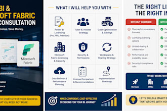recommend the right power bi license and fabric capacity for your needs