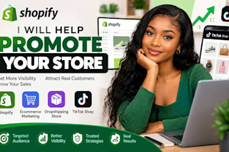 promote shopify store ecommerce marketing shopify dropshipping store tiktok shop
