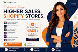 design a modern shopify dropshipping store