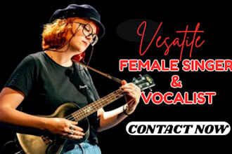 be pro female rnb singer female vocal pop singer songwriter cover song