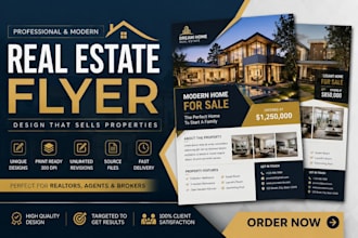create a modern real estate flyer for your property listing