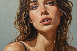 draw oil painting style artwork for you