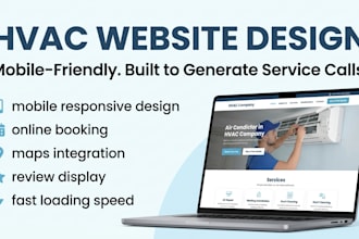 design hvac website wix repair services wix hvac company